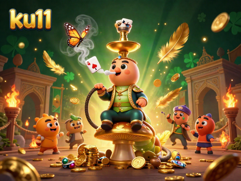 Engage players with ku11's immersive 3D gambling adventure featuring vibrant casino elements.