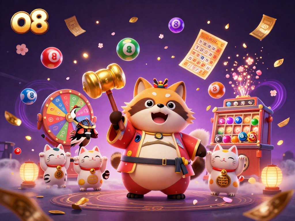 Spin amazing jackpots with o8's thrilling game experience featuring colorful lottery elements.