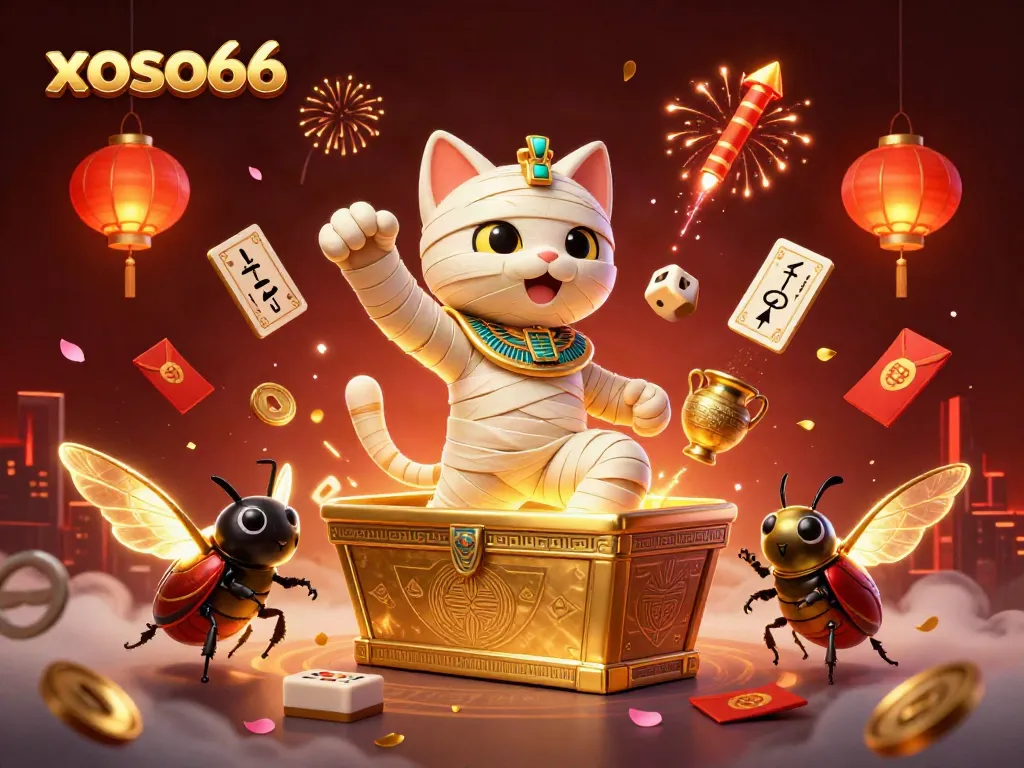 Experience thrilling gaming with xoso66, where ancient symbols and vibrant casino elements collide.