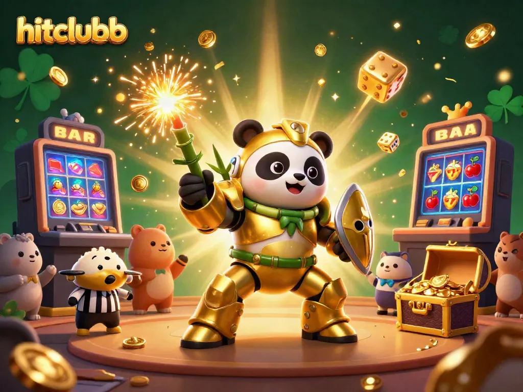 Experience thrilling gameplay at hitclubb, showcasing dynamic 3D characters and explosive jackpot action in a vibrant casino arena.