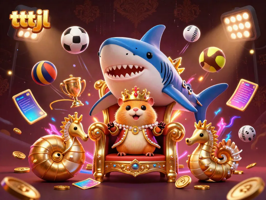 Experience thrilling casino dynamics in tttjl with a majestic hamster king and sporty elements.